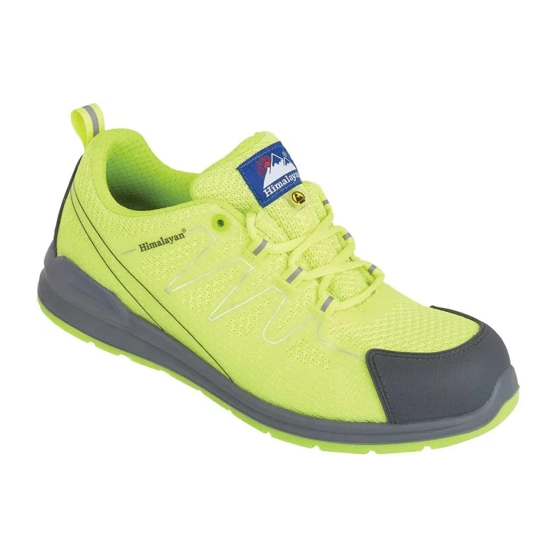 Himalayan Unisex Yellow Non-Metallic Safety Trainer Lace Up, EN ISO 20345 S1P ESD SRC, UK 9 EU 43 4332LM090