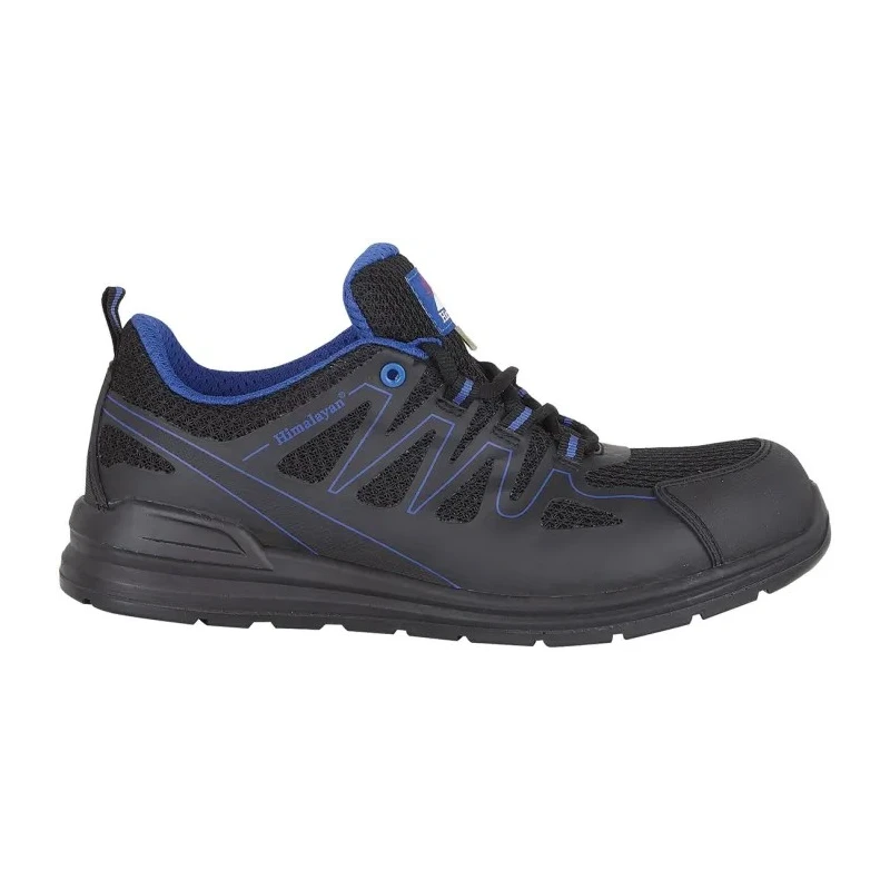 Himalayan Unisex Black Non-Metallic Safety Trainer, Lace Up Closure, Composite Midsole, EN ISO 20345 2011 S1P/ESD 2603BK100