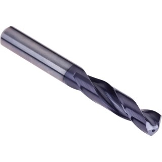 Dormer Solid Carbide Drill Bit 6.9mm Size Titanium Aluminium Nitride Finish 140° Point Angle Cylindrical Shank 8mm R4676.9