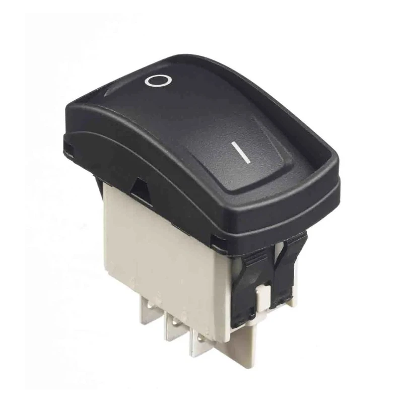 APEM SPDT, Latching On-On Rocker Switch Panel Polyamide Housing 5A 24V DC IP69K KH136AAZXXG12N03XX04