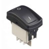 APEM SPDT, Latching On-On Rocker Switch Panel Polyamide Housing 5A 24V DC IP69K KH136AAZXXG12N03XX04