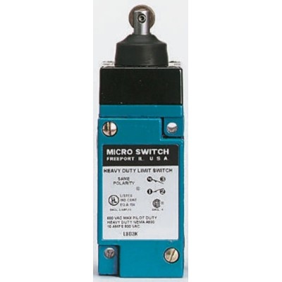 Honeywell HDLS Series Plunger Limit Switch 240V AC 10A SPDT IP67 Die Cast Zinc Epoxy Coated Housing LS4D3K