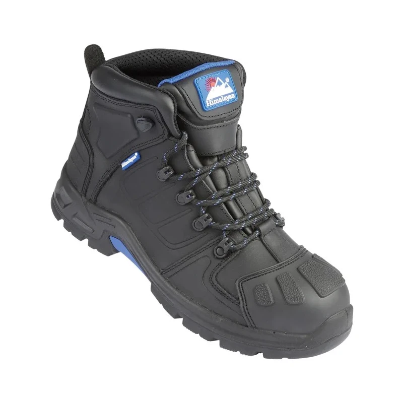 Himalayan Black Leather Safety Boots with Non-Metallic Toe Cap, Composite Midsole, Penetration and Water 5209BK090