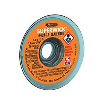 Super Wick 1.5 m Lead Free No Clean De-Soldering Braid, Width 1.5mm 424-LF