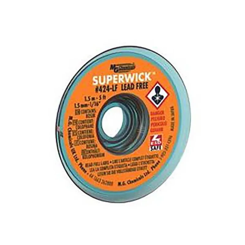 Super Wick 1.5 m Lead Free No Clean De-Soldering Braid, Width 1.5mm 424-LF