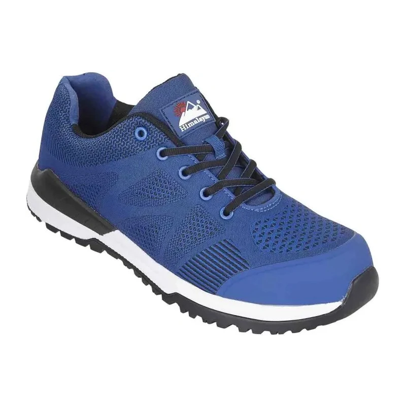 Himalayan Unisex Blue Non-Metallic Safety Trainer Lace Up Slip Resistant Heat Resistant Composite Midsole SRC EN 4310NV100