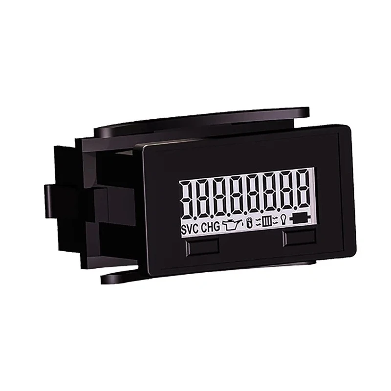 Trumeter Panel Mount 8 Digit LCD Timer Counter 300V AC/DC 8mm Digit Height 6320-0600-0000
