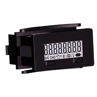 Trumeter Electronic Hour Meter Panel Mount with 8 Digit LCD Display 300V DC 6320-2500-0000