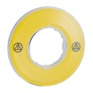Schneider Electric Blank 3D Label for Use with Emergency Switching Off Mushroom Head Push Button ZBY9121