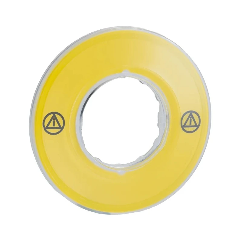 Schneider Electric Blank 3D Label for Use with Emergency Switching Off Mushroom Head Push Button ZBY9121