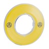 Schneider Electric Blank 3D Label for Use with Emergency Switching Off Mushroom Head Push Button ZBY9121