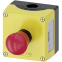 Siemens SIRIUS ACT 3SU18 Series Twist Release Emergency Stop Push Button, Surface Mount, 22 mm Cutout 3SU1801-0NB00-2AA2