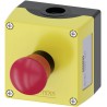 Siemens SIRIUS ACT 3SU18 Series Twist Release Emergency Stop Push Button, Surface Mount, 22 mm Cutout 3SU1801-0NB00-2AA2