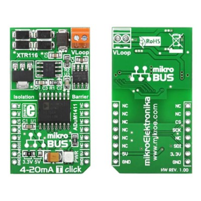 MikroElektronika 4-20mA T Click Add On Board Signal Conversion Development Tool MIKROE-1296