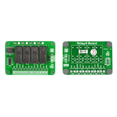 MikroElektronika Power Management Development Kit Relay4 Board 12 V Relays 16 A 250 V MIKROE-603