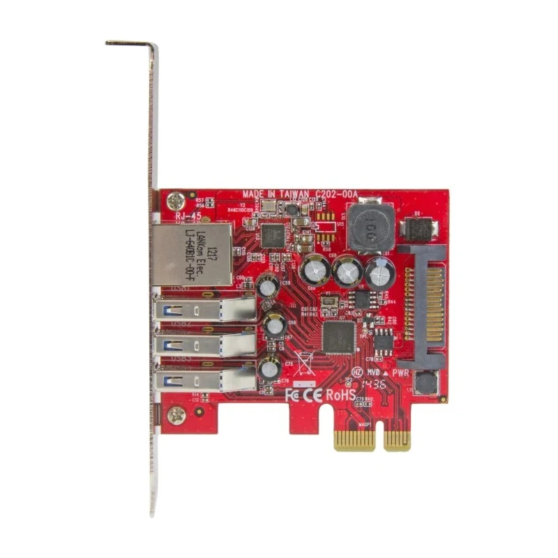 StarTech.com 3 Port USB Card, PCI, USB 3.0, High-Speed Data Transfer, Compact Design PEXUSB3S3GE