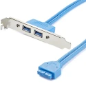 StarTech.com USB 3.0 Female USB Type A (Mountable) to Female IDC Cable 500mm USB3SPLATE