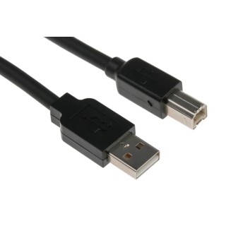 StarTech.com USB 2.0 Male USB Type A to Male USB B Cable Black 15m USB2HAB50AC