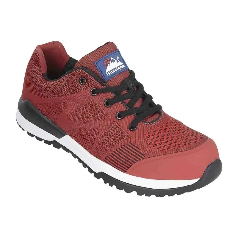Himalayan Red Non-Metallic Safety Trainer Lace Up Unisex Size UK 12 EU 47 HRO Composite Midsole EN ISO 20345 2011 4313RD120