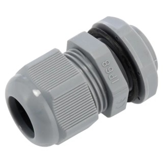 HellermannTyton NGM Series Grey Polyamide 66 Cable Gland M20 Thread 10-14 mm IP68 NGM20-DGY
