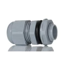 HellermannTyton Grey Polyamide 66 Cable Gland, M16 Thread, 5 mm to 10 mm Cable Diameter, IP68 Ingress Protection NGM16-DGY