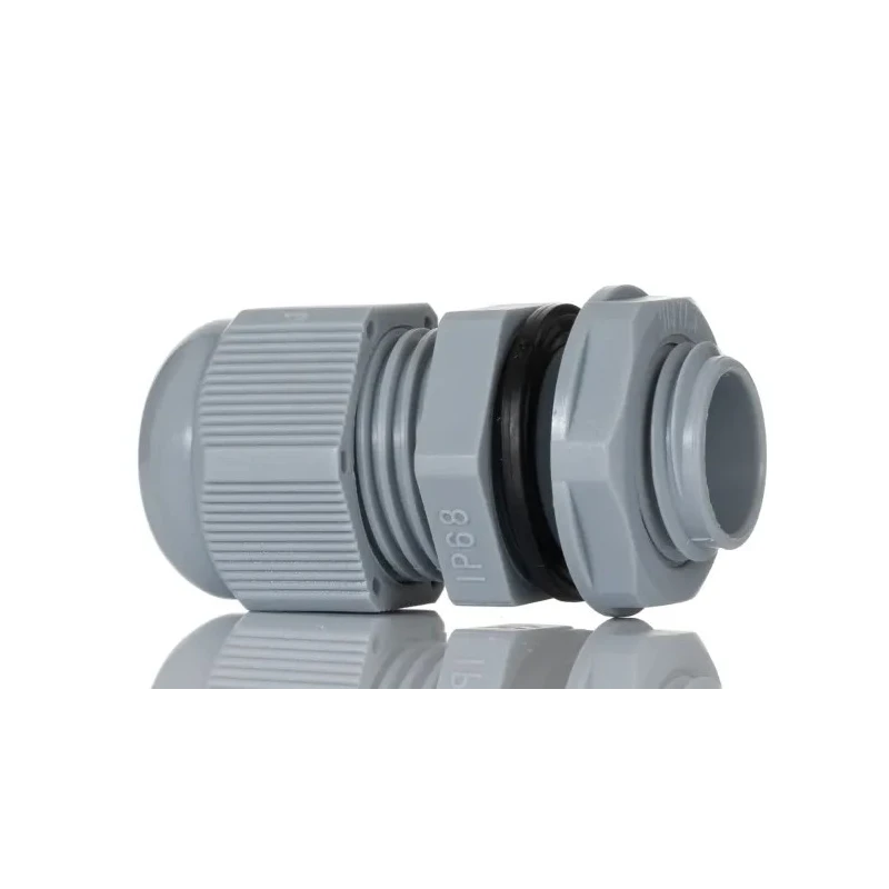 HellermannTyton Grey Polyamide 66 Cable Gland, M16 Thread, 5 mm to 10 mm Cable Diameter, IP68 Ingress Protection NGM16-DGY