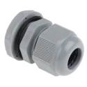 RS PRO Grey Polyamide 66 Cable Gland, M20 Thread, 6 mm Minimum to 12 mm Maximum Cable Diameter, IP68 Rated NGM20S-DGY