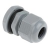 RS PRO Grey Polyamide 66 Cable Gland, M20 Thread, 6 mm Minimum to 12 mm Maximum Cable Diameter, IP68 Rated NGM20S-DGY