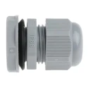 RS PRO Grey Polyamide 66 Cable Gland, M20 Thread, 6 mm Minimum to 12 mm Maximum Cable Diameter, IP68 Rated NGM20S-DGY