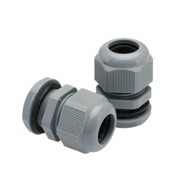 HellermannTyton Grey Polyamide 66 Cable Gland M25 Thread Size, 13 mm Min. Cable Diameter, 18 mm Max. Cable NGM25-DGY