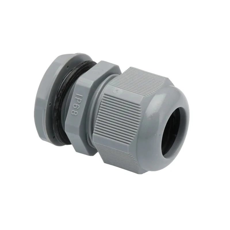 HellermannTyton Grey Polyamide 66 Cable Gland M25 Thread Size, 13 mm Min. Cable Diameter, 18 mm Max. Cable NGM25-DGY