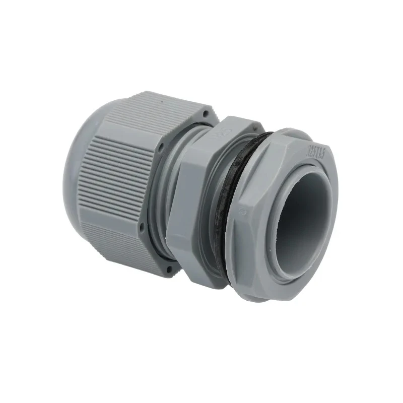 HellermannTyton Grey Polyamide 66 Cable Gland M25 Thread Size, 13 mm Min. Cable Diameter, 18 mm Max. Cable NGM25-DGY