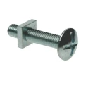 RS PRO Bright Zinc Steel Roofing Bolt M10 x 30 mm Grade 4.8 Phillips Drive 193-3387