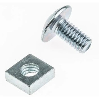 RS PRO Bright Zinc Steel M10 x 40 mm Roofing Bolt with Phillips Drive 4.8 Grade 193-3388