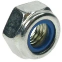 RS PRO Bright Zinc Steel Nylon Insert Locknut M30 Metric Thread DIN 985 46mm Width 30mm Height 193-3403