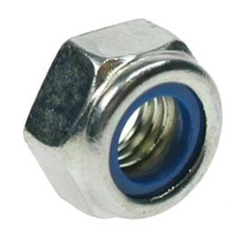 RS PRO Bright Zinc Steel Nylon Insert Locknut M30 Metric Thread DIN 985 46mm Width 30mm Height 193-3403