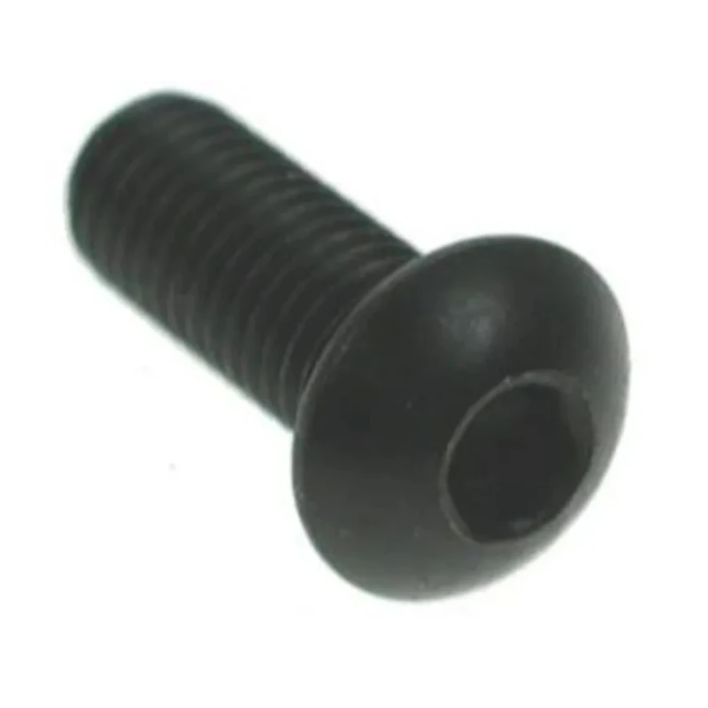 RS PRO Black Steel Hex Socket Button Screw, Hex Drive, M10 x 20 mm 193-3404