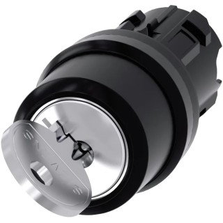 Siemens SIRIUS ACT 3SU10 2-position Latching Key Switch Head 22 mm Cutout 3SU1000-4CF01-0AA0