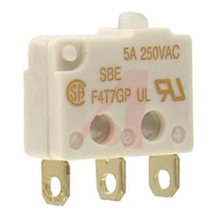 Johnson Electric Plunger Micro Switch Solder Terminal 5A 250V AC SPCO IP40 F4T7GPUL