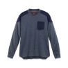 Parade Blue Polyester Long Sleeve T-Shirt XL 17OVERNO1492TXL