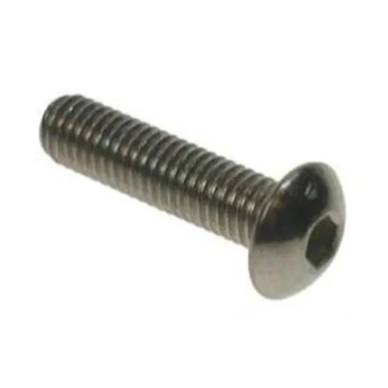 RS PRO Stainless Steel Hex Socket Button Screw Thread M10 Length 50mm Grade A2 Plain Finish 193-3459