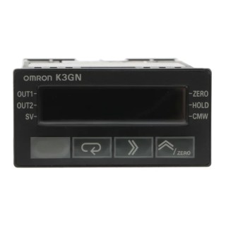 Omron 7 Segment LCD Digital Panel Multifunction Meter for Pulse, Current, Voltage 22.2 mm x 45 mm K3GN