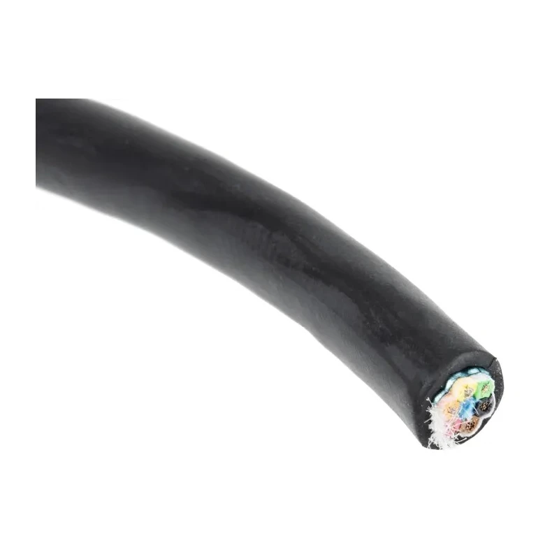 Alpha Wire Xtra-Guard 4 Performance Cable Control Cable, 6 Cores, 0.23mm² 24 AWG, Screened, 30 m, Black 45096 BK005
