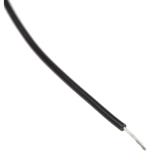 RS PRO Black 0.13 mm² Hook Up Wire, 26 AWG, 7 x 0.16 mm Strands, 100 m Length, PVC Insulated, Tinned Copper 884-0869