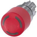 Siemens SIRIUS ACT 3SU10 Series Illuminated Metal Mushroom Emergency Stop Push Button Head Twist Release 3SU1051-1GB20-0AA0