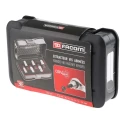 Facom Square Screwdriver Bit Set 6 Pieces Steel 60mm Overall Length Drive Size 1/2 in OGV Grip STM.J6MGRPPB