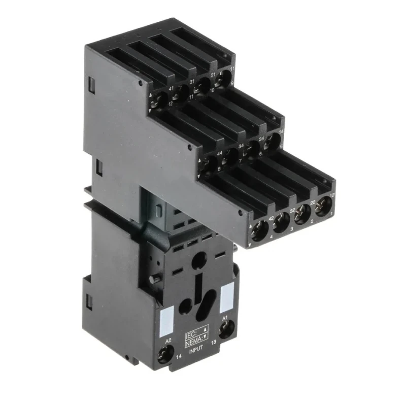Schneider Electric Harmony Relay RXZE2S114M 14 Way 250V DIN Rail Relay Socket with Screw Terminal Type RXZE2S114M