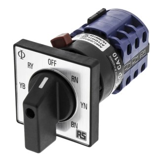 Kraus & Naimer 7 Position 3-Phase Rotary Knob Cam Switch Actuator CA10.A007/GBA004.*FT2
