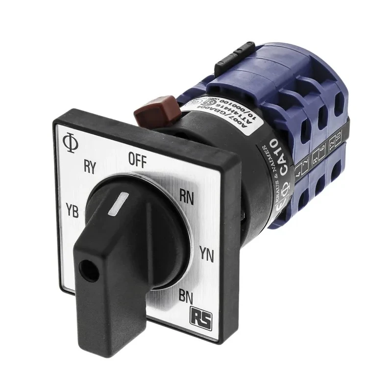 Kraus & Naimer 7 Position 3-Phase Rotary Knob Cam Switch Actuator CA10.A007/GBA004.*FT2