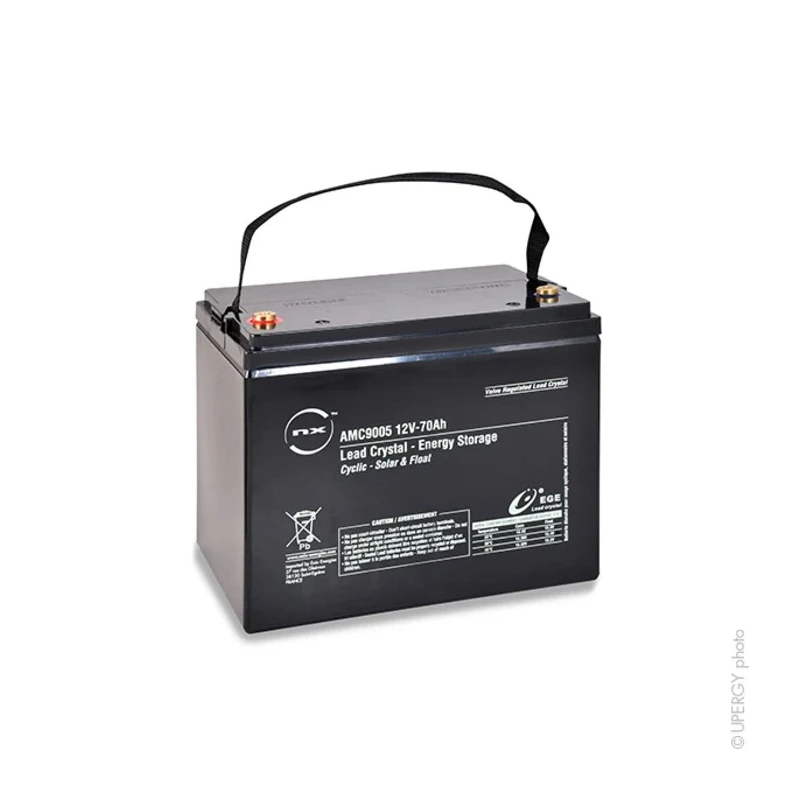 ENIX Energies Standard Sealed Lead Acid Battery 12 V 70 Ah Lead Crystal Construction AMC9005